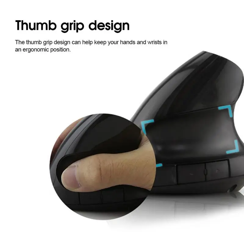 Универсальная Проводная эргономичная Вертикальная оптическая мышь в форме