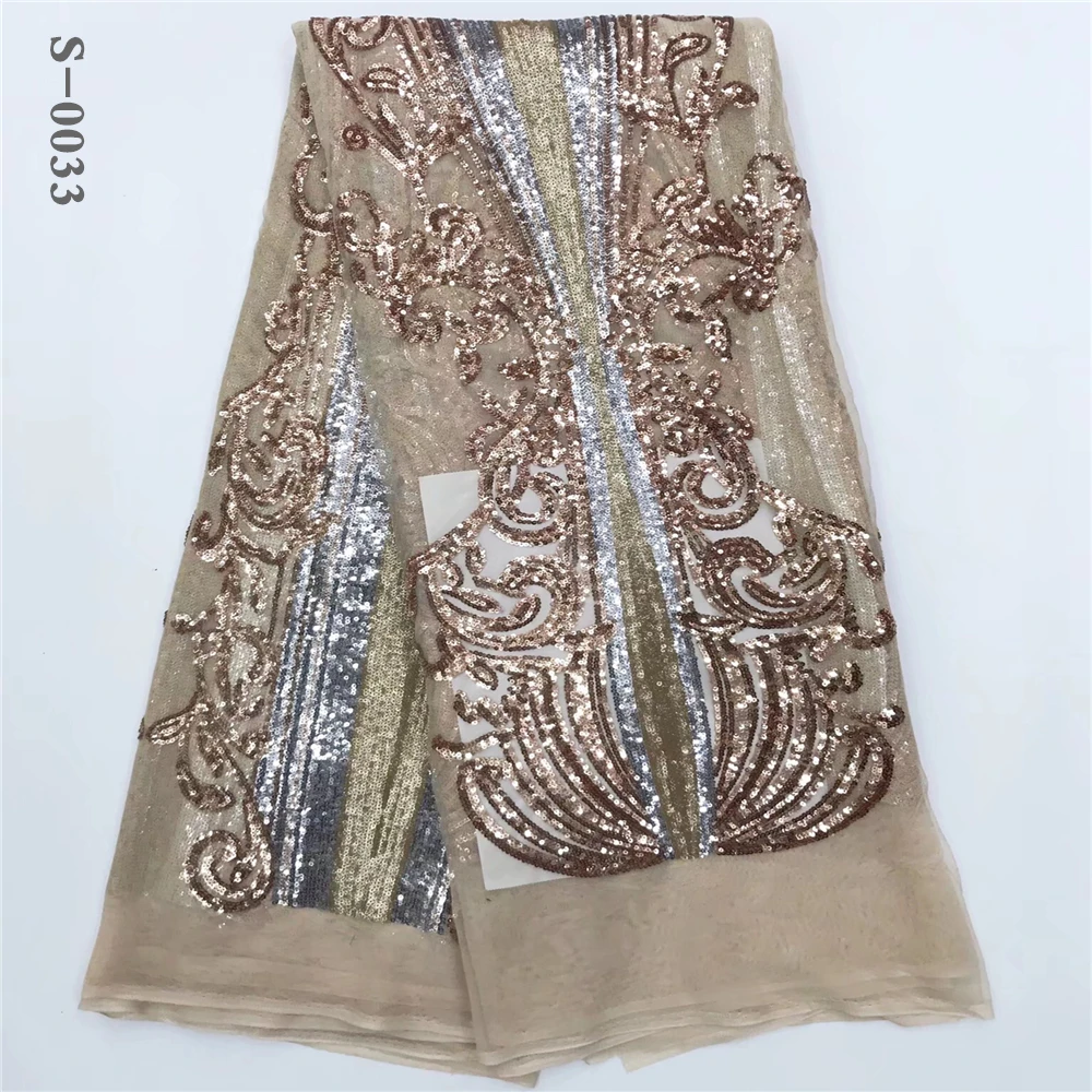 2020 кружевная ткань с блестками сетчатая африканская вышивка фиолетового цвета