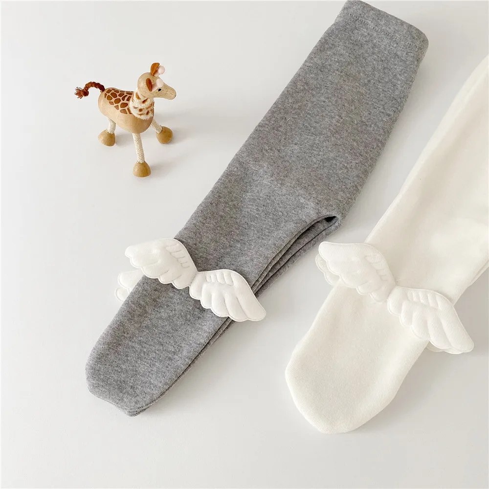 Baby girls cute wing patchwork panty-hose Spring Winter infant kids cotton leggings | Pants