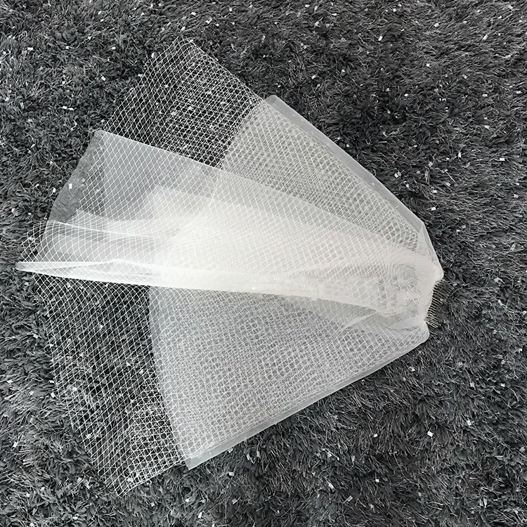 Дешевые реальные фотографии бусина с бантиком длинная Тюлевая свадебная фата