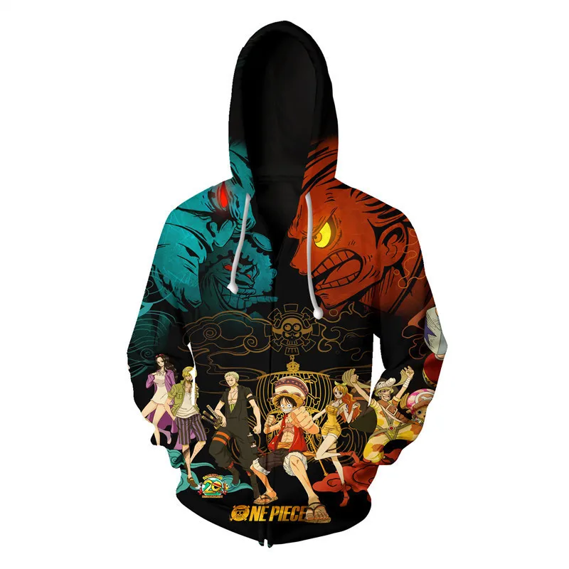 

Hooded sweatshirt, one piece, anime, 3d, cosplay outfit, pirate, thin, pullover, coat, jacket