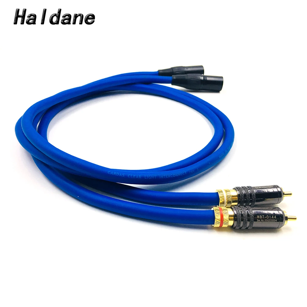 Пара галогенных кабелей HIFI WBT 0144 RCA в XLR штекер соединительный кабель с картой Clear