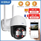 Наружная Водонепроницаемая беспроводная IP-камера KERUI 3 Мп с Wi-Fi, купольная 4-кратная PTZ-камера с цифровым зумом, ИК-камера для домашней безопасности, Видеонаблюдение CCTV