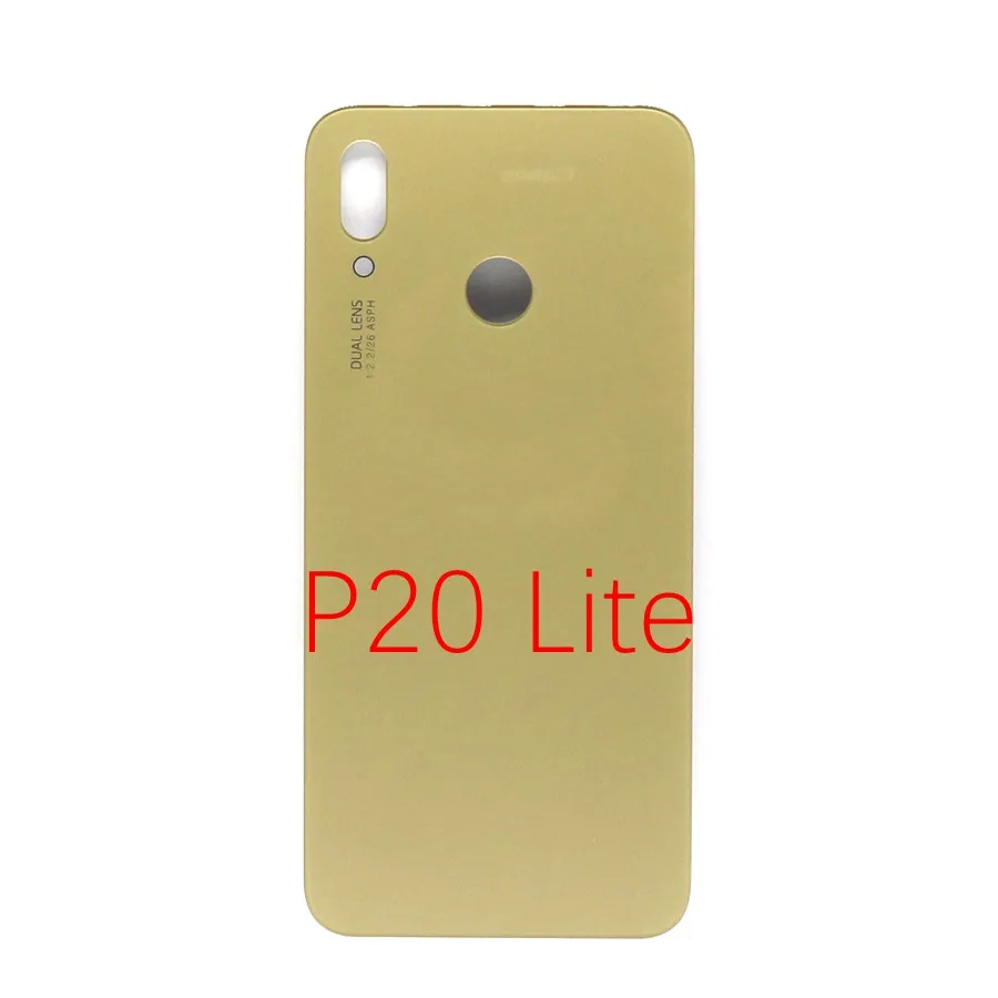 Для huawei P20 Lite Крышка для батареи Задняя стеклянная дверь корпус чехол для huawei P20 Lite Крышка для батареи задняя панель с объективом камеры