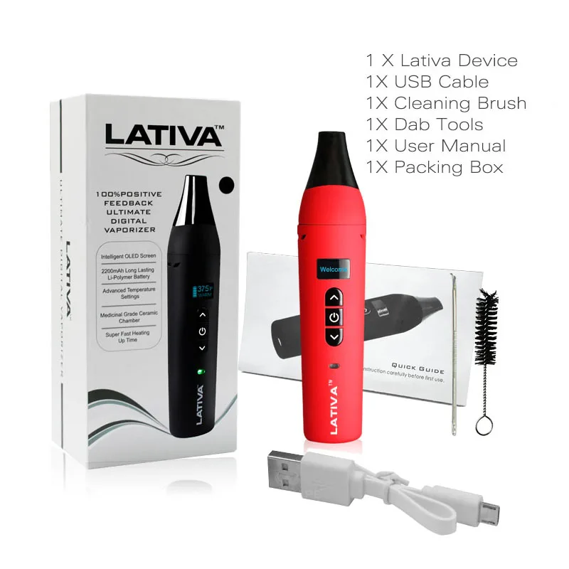 AIRISTECH airis Herbva Lativa сухой травы испаритель Vape ручка комплект Кнопка управления электронная сигарета комплект
