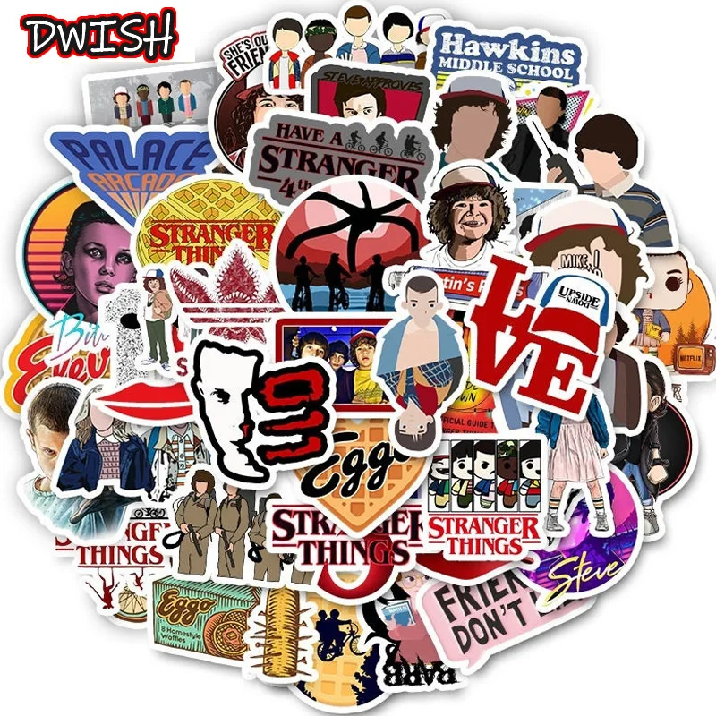 Водонепроницаемый ПВХ стикер Stranger Things s скейтборд гитара Чемодан DIY Мотоцикл