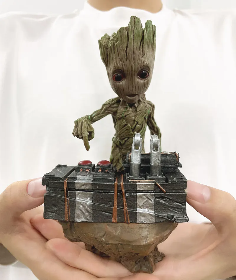 

[New] Movie Super hero Tree Man Baby Action Figure statue Model Guardians of The Galaxy Model Toy Desk Decoration Gifts for Kids
