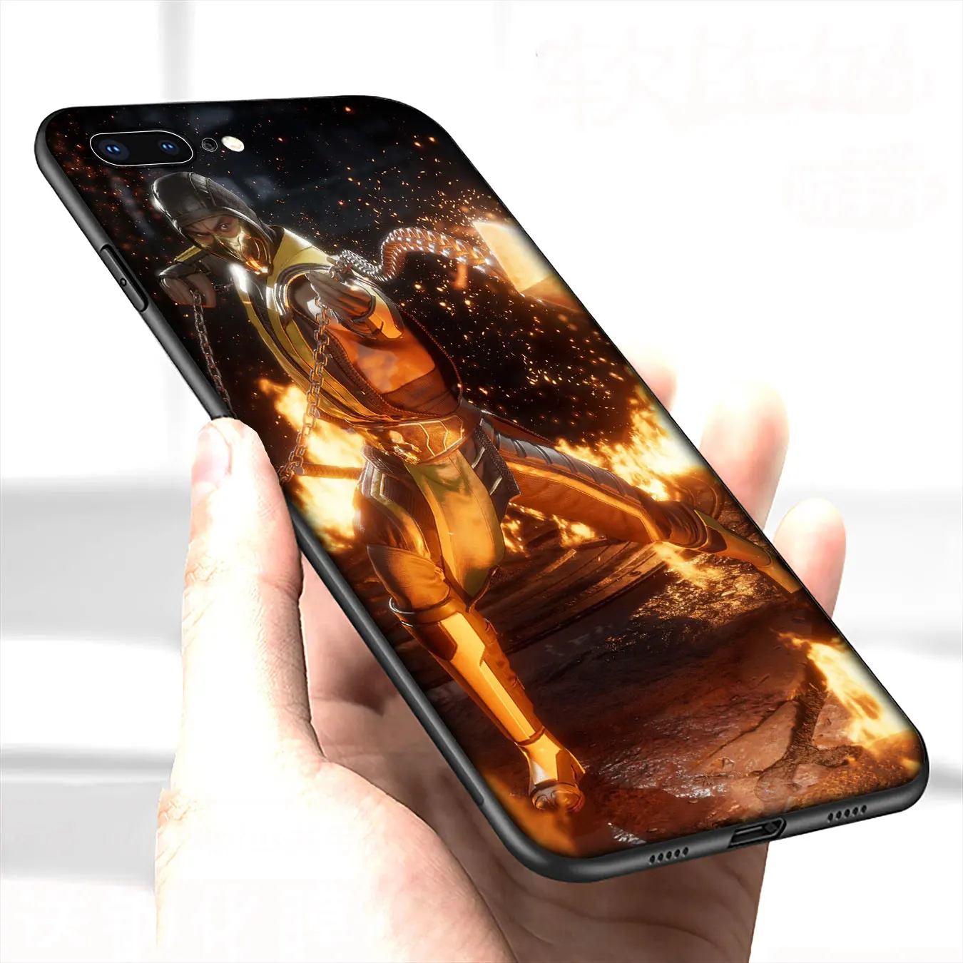 Мягкий силиконовый чехол Scorpion In Mortal Kombat для iPhone 12 Mini XR X XS 11 Pro Max 10 6 6S 7 8 Plus 5S SE