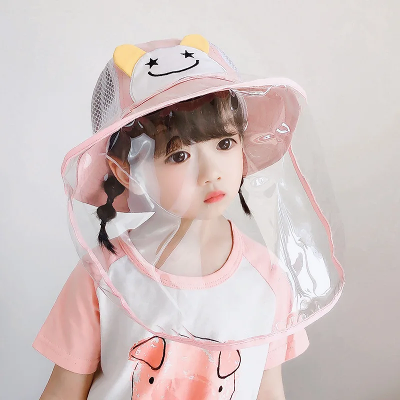 Летняя детская шапка маска для противовирусной защиты лица защита от срыгивания