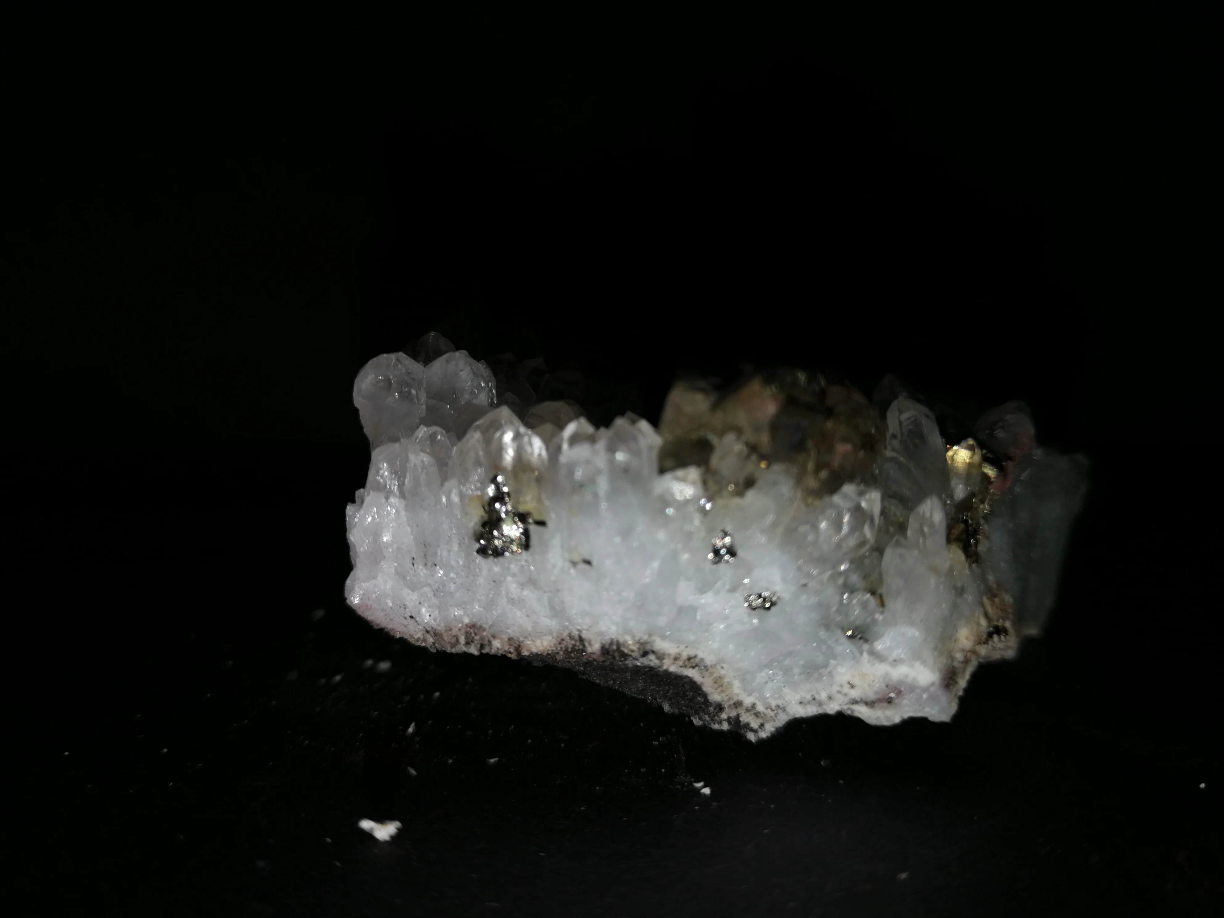 Минеральный Образец кварца gPyrite 45 8 натуральный кластер белого кристалла|Камни| |