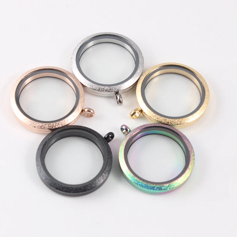 Круглый Стеклянный кулон-медальон из нержавеющей стали 35 мм | Украшения и