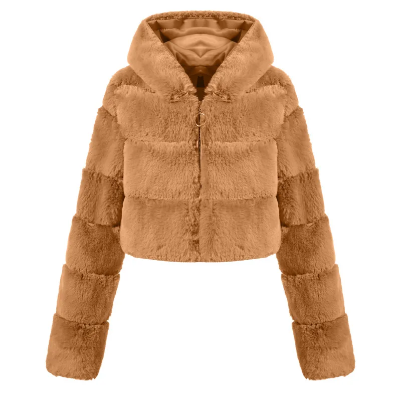 Фото 2021 зимнее искусственное модное меховое пальто для женщин из искусственной норки
