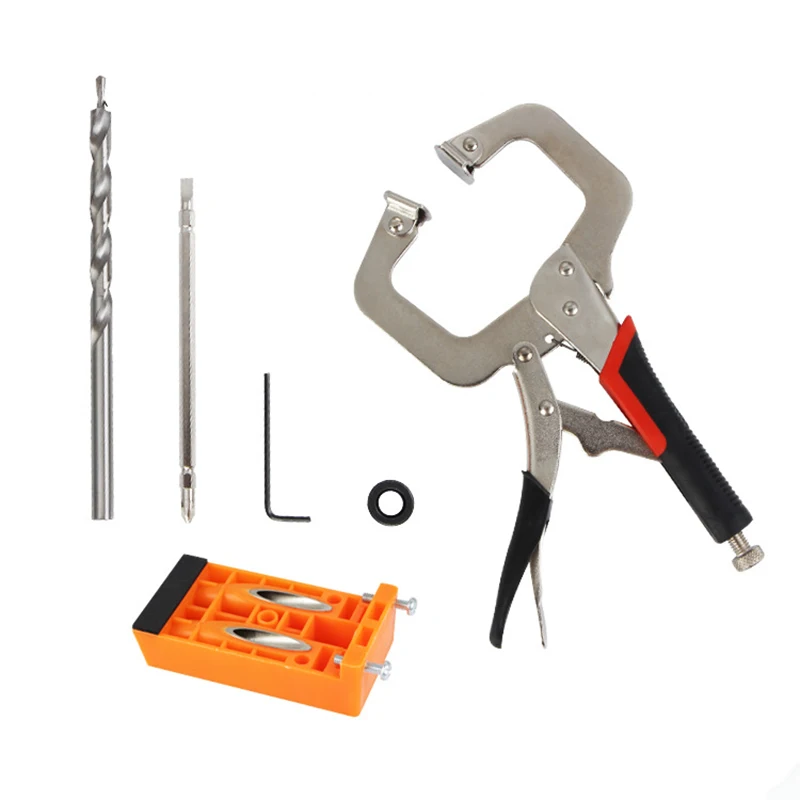 Woodworking Oblique Hole Locator Style Pocket Jig Kit Set System Step Drill Screws Cross Guide Slant | Инструменты