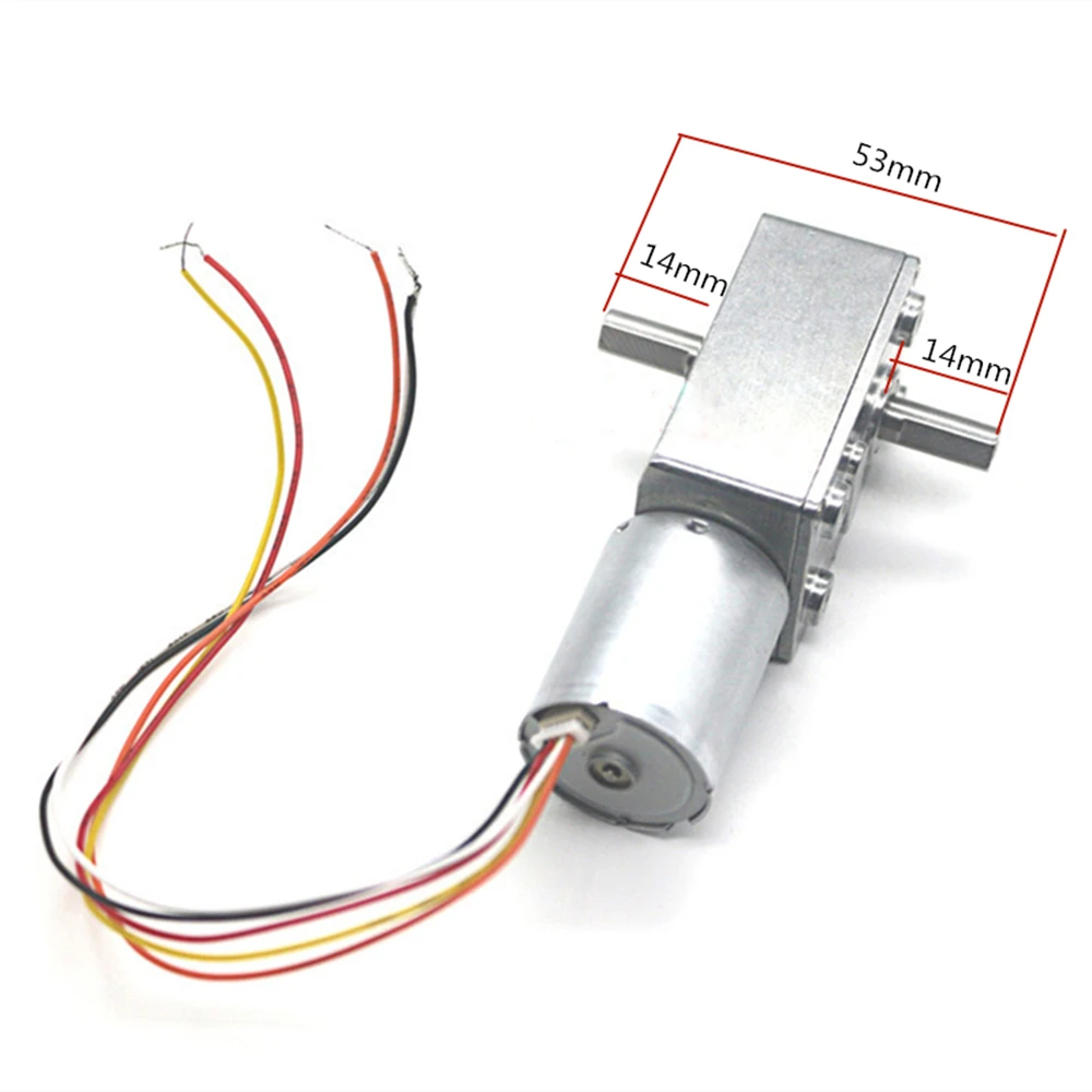 Электродвигатель бесщеточный JGY2430, длина двойного вала 14 мм, постоянный ток 12 В, 24 В, металлические шестеренки, электродвигатели BLDC, скорость от 6 об/мин до 370 об/мин, управление ШИМ, 150