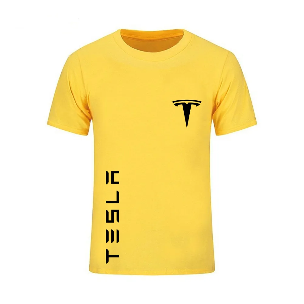 Футболка Tesla для мужчин и женщин модные хлопковые футболки оверсайз детские топы