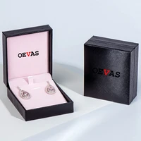 oevas 100 925 sterling silver 2 carat pear high carbon diamond drop earrings for women sparkling wedding fine jewelry wholesale