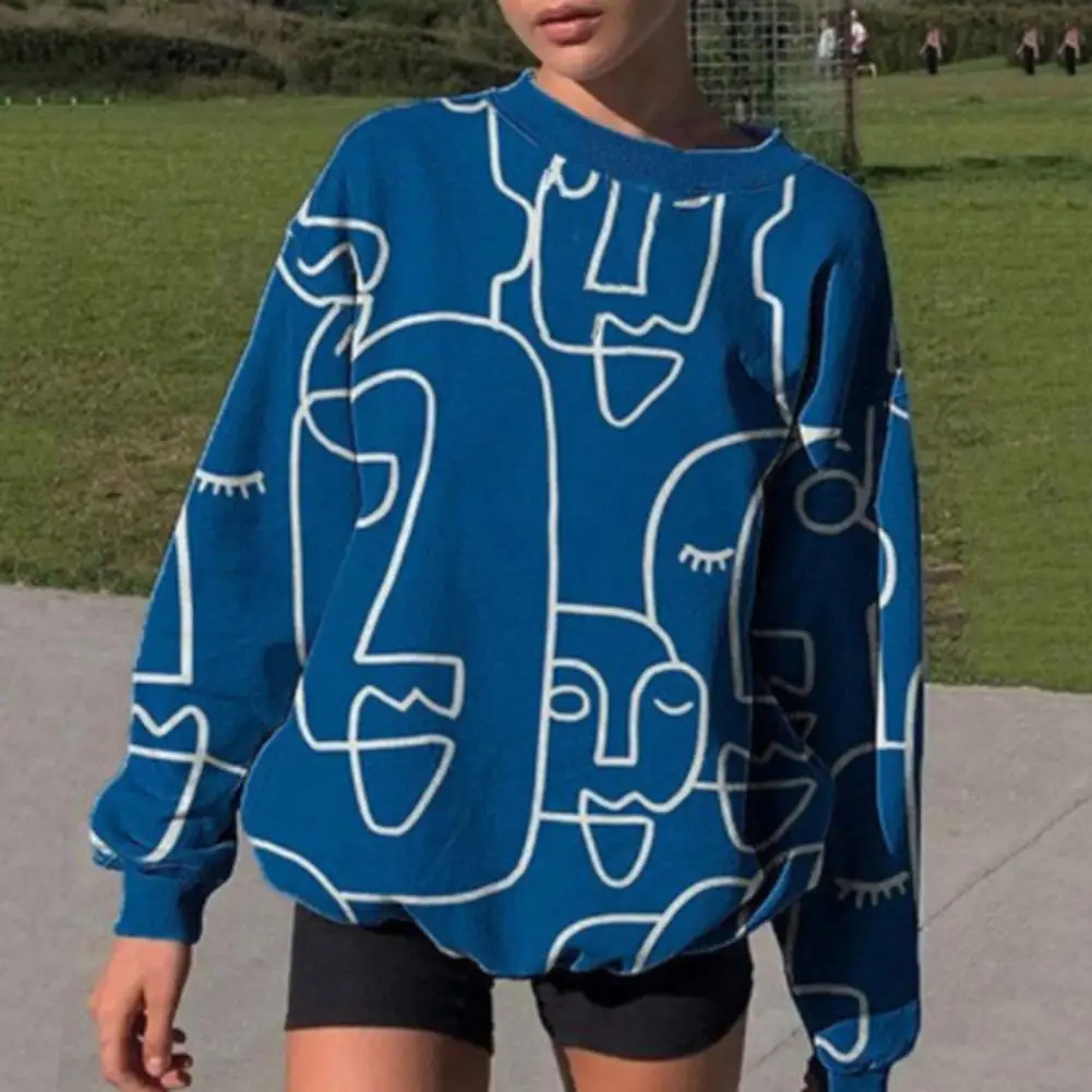 

Ladies Sweatshirt Long Sleeve Pullover Tops Charming Unique Women Pullover