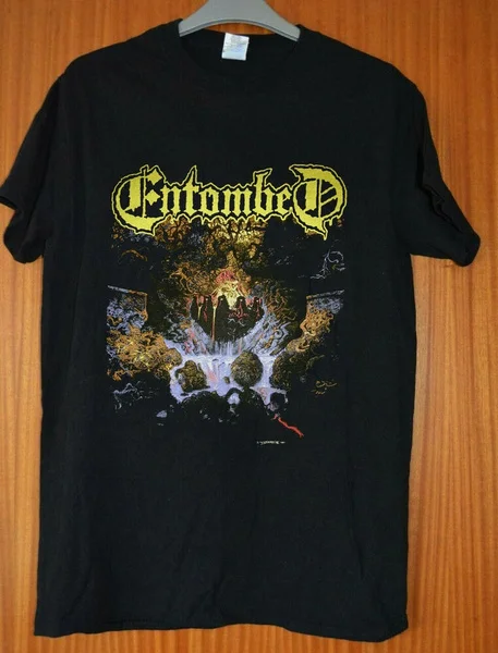 

ENTOMBED 1991 'Clandestine' Rare Vintage T-Shirt REPRINT