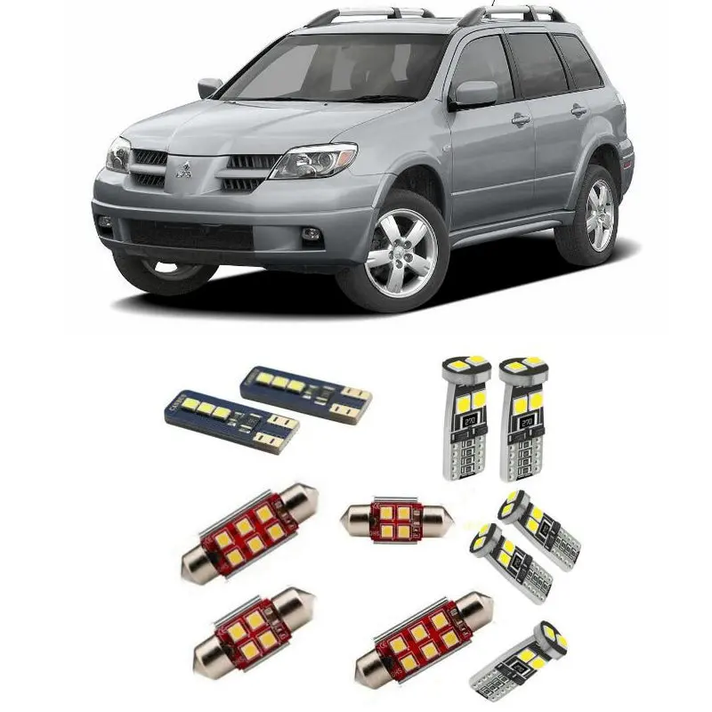 

Car Accessories Car Led Interior Light Kit For Mitsubishi Outlander 2005 - 2012 Error Free White 6000K Super Bright