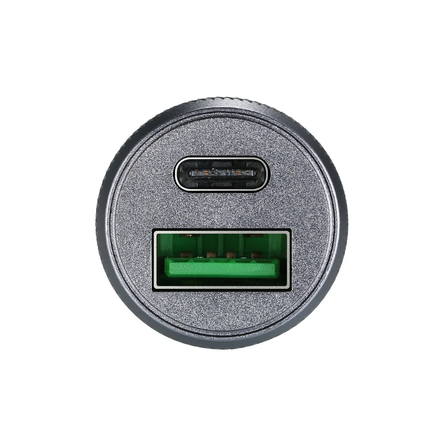 Автомобильное зарядное устройство USB Type-C 12V 5V 4A/9V 3A мини совместимое