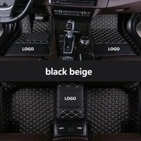 custom logo car floor mats for jaguar all models f pace xjl xk xfl xel xf xe f type auto accessories car styling