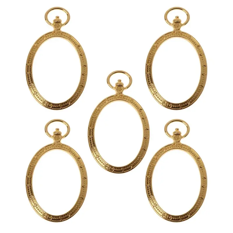 5 шт. овальные карманные часы металлические оправы подвеска открытая задняя