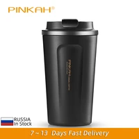 hot sale 380 510ml 304 stainless steel thermo cup travel coffee mug with lid car water bottle vacuum flasks thermocup for gift