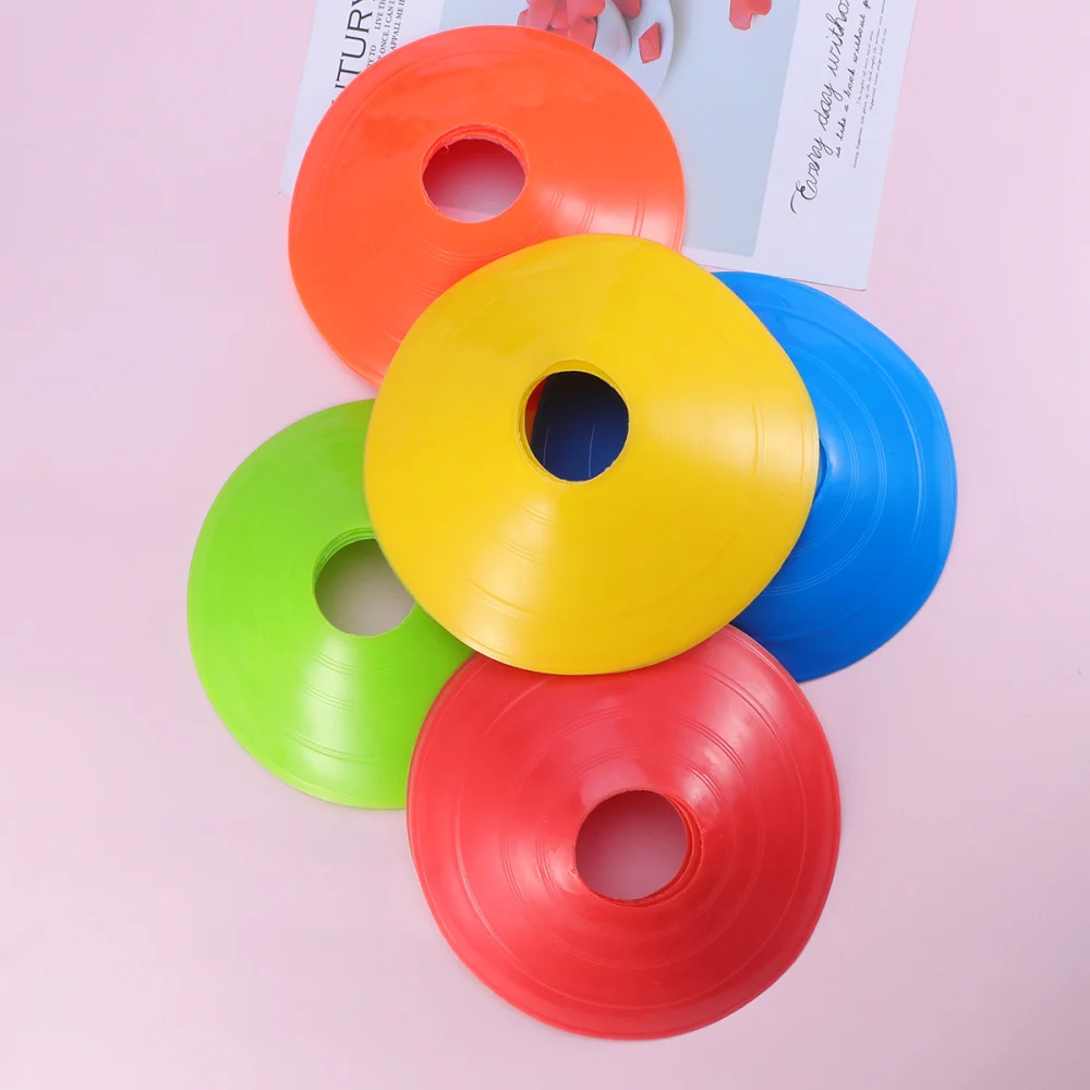 

Pack of 25pcs Disc Cone Sets Sports Training Gear with Carrier for Soccer, Football Training & More (Red + Yellow + Orange + Gre