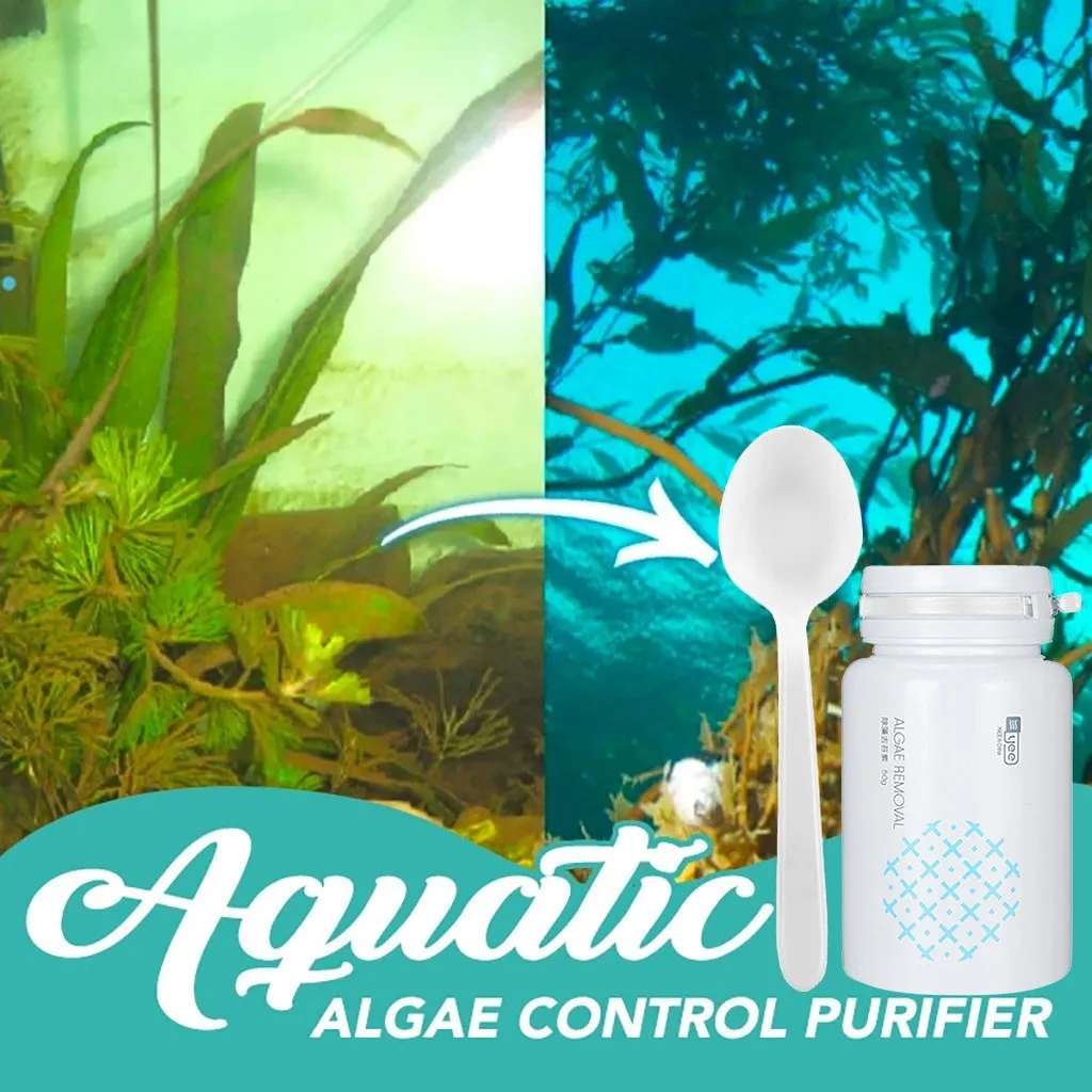 

Aquarium Algaecide Algae Control Algae Detergent Purification Water With Spoon Algae removal powder Fish tank moss remover 817