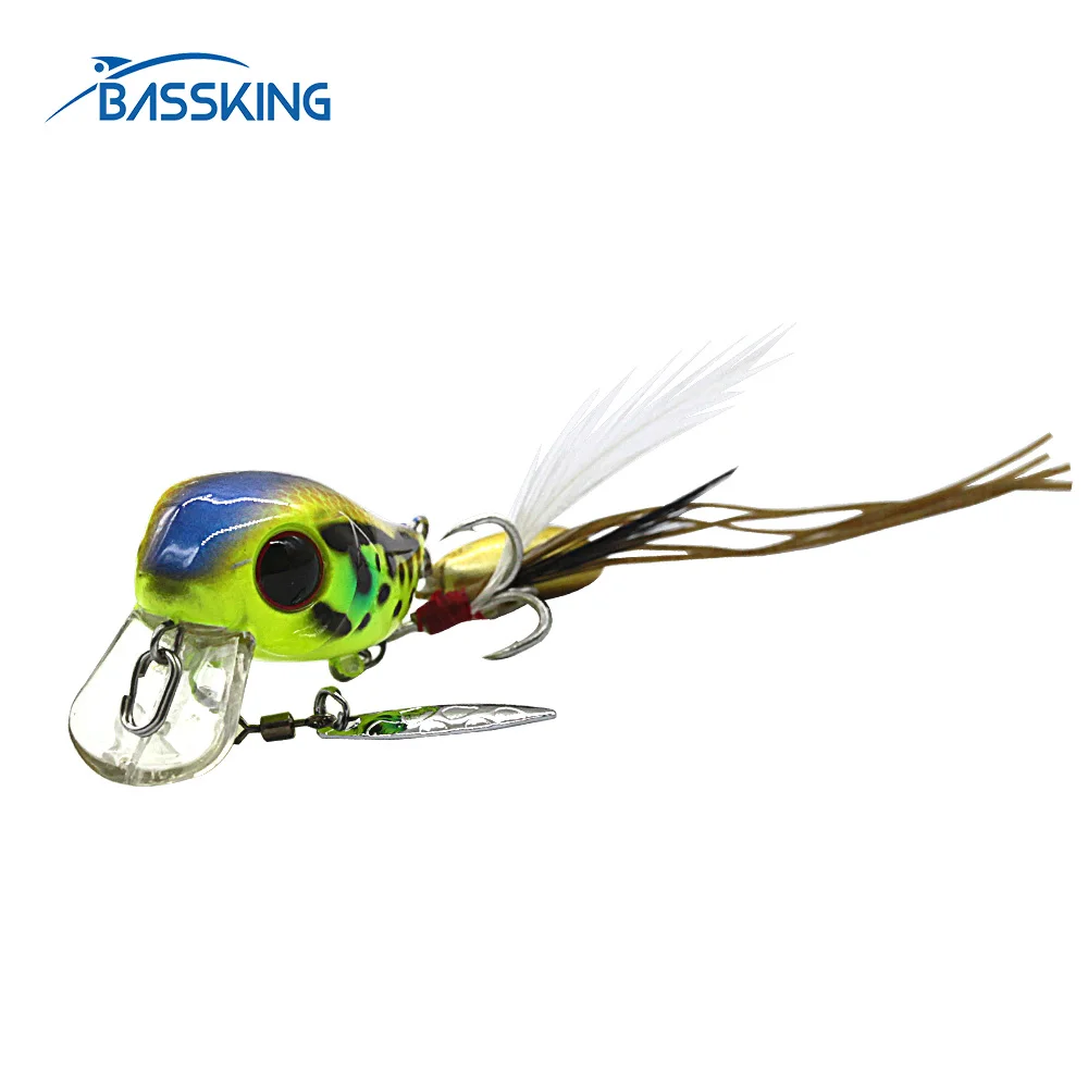 BASSKING Fishing Lure Hard Bait 54mm 4.8g Floating Wobbler Crankbait Quality Professional Hard Artificial Bait Carp Bass Pesca