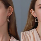 Серьги-подвески Асимметричные в богемном стиле, асимметричные ювелирные украшения в форме абстрактной звезды, солнца, Луны, капли для женщин и девушек