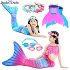 Женский костюм Русалочки, купальный костюм с хвостом и флиппером для вечерние плея