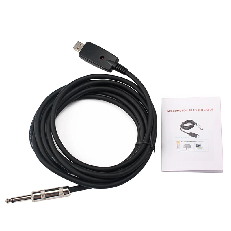 10 футов USB гитарный кабель на 1/4 дюйма TS моно штекер Jack Соединительный шнур
