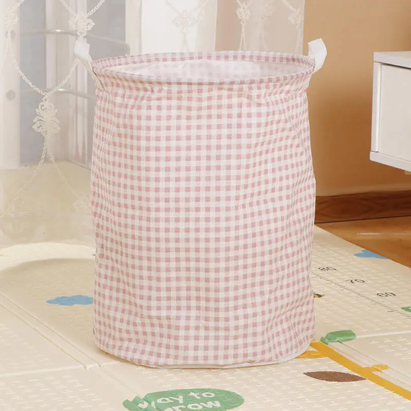 Pink MICCK новая складная корзина ящик для хранения белья большая корзина складная Одежда Игрушка держатель ведро Органайзер коробка большая емкость - Цвет: Pink