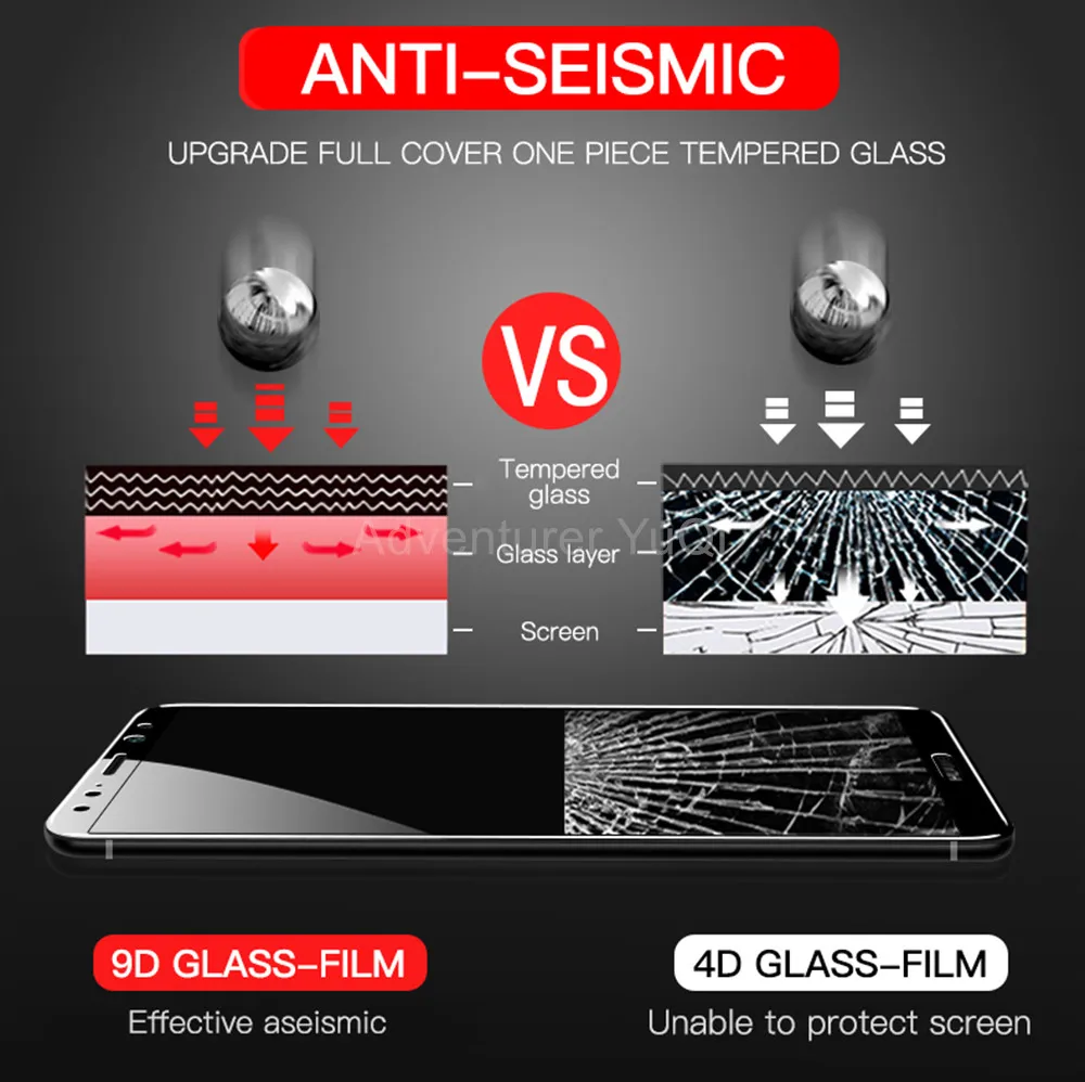 1/4 pcs Full Cover 9D Tempered Glass For SamSung Galaxy S21 S20 S10 S9 Ultra Plus 5G Screen Protector Protective Note 20 8 9 10