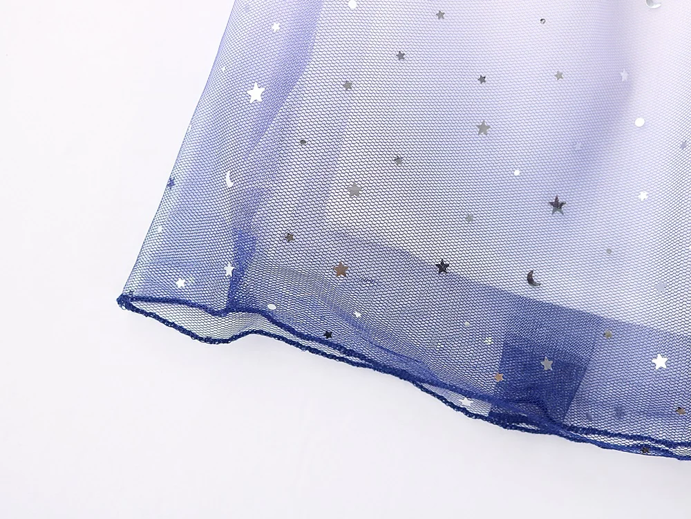 

Midoo Fairy 2021 Summer Girls Kids Children's Princess Dress Gradient Color Cute Short Puff Sleeve Mesh Party Elegant Clothes