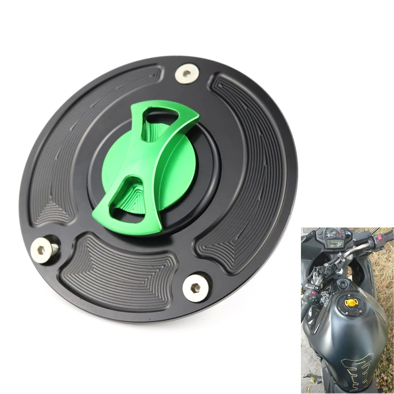 For Kawasaki Z1000 Z900 Z800 Z750 Ninja ZX6R 636 ER-6N ZX10R ZX1400 650R ZX14 ZX14R VERSYS 1000 CNC Fuel Gas Tank Cap Covers | Автомобили