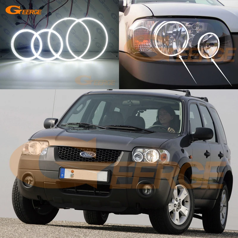 

For Ford Maverick 2005 2006 2007 Ultra bright SMD LED Angel Eyes halo rings kit Day Light Car styling Accessories