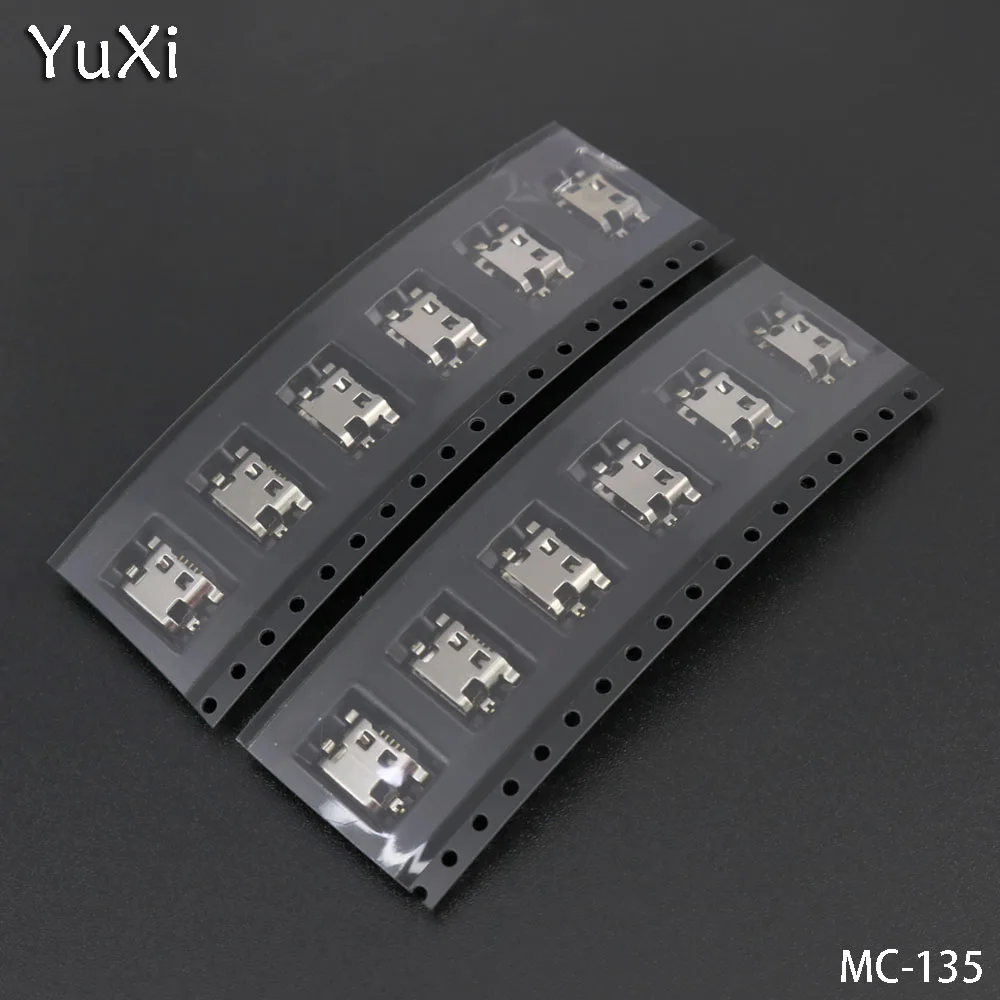 YuXi 100 шт./лот Micro USB порты нагрузки разъем Jack для Lenovo A708T S890/для Alcatel 7040N HuaWei g7 |