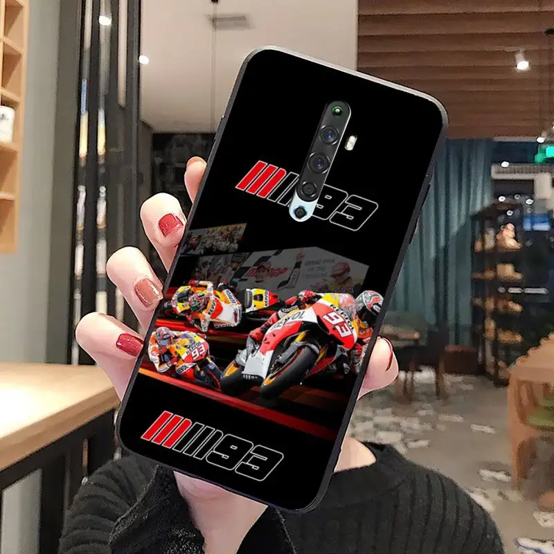 

HUAGETOP 2018 2019 Marc Marquez Moto Gp 93 Soft black Phone Case For Oppo A5 A9 2020 Reno2 z Renoace 3pro Realme5Pro