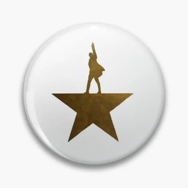 

Golden Hamilton Star Soft Pin Decor Lover Women Collar Cartoon Lapel Pin Creative Clothes Badge Cute Jewelry Brooch Funny Gift