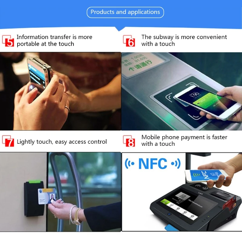 

10pc 25mm Waterproof Coin Shape Cards Rewritable Blank White NFC 215 Cards Capsules Box Storage For Mobile Phone Tag Advertising