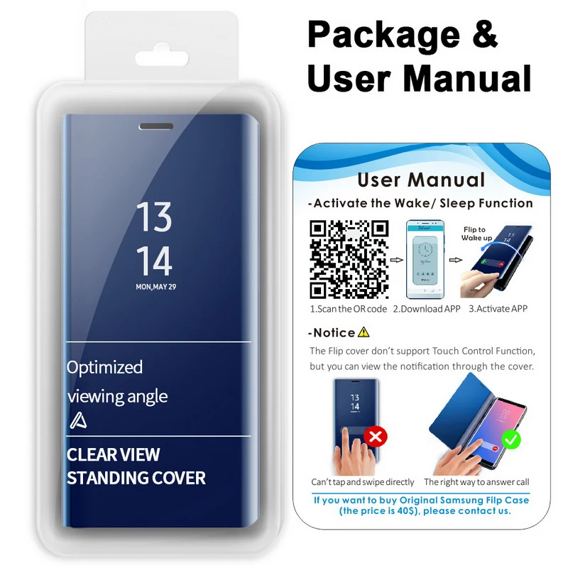 Умный зеркальный флип-чехол для huawei Honor 20 Pro Lite 10 8A 8S 8X9 Lite P20 P30 mate 20 Lite Pro Y6 Y7 Y5 Y9 P Smart Nova 3