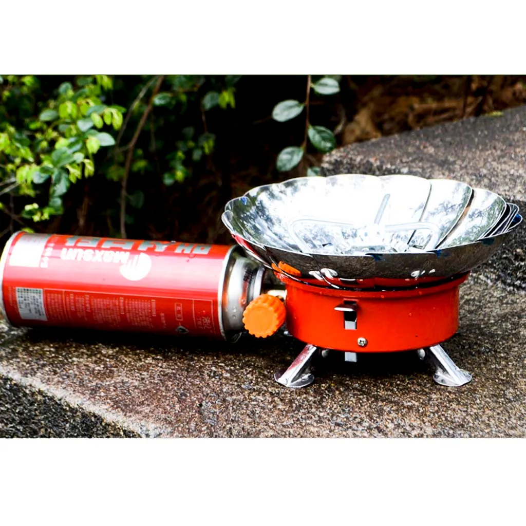Ветрозащитная напольная газовая плита для пикника портативная альпинистская