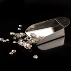 Ювелирные изделия из металла переносная Лопата для алмазных бусин, жемчуга, драгоценных камней, совок, металлические частицы с ручкой