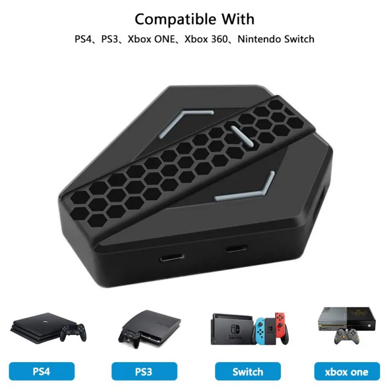 Конвертер клавиатуры и переходник для мыши P4/P3/Xbox One/Xbox 360/Nintendo Switch Plug And