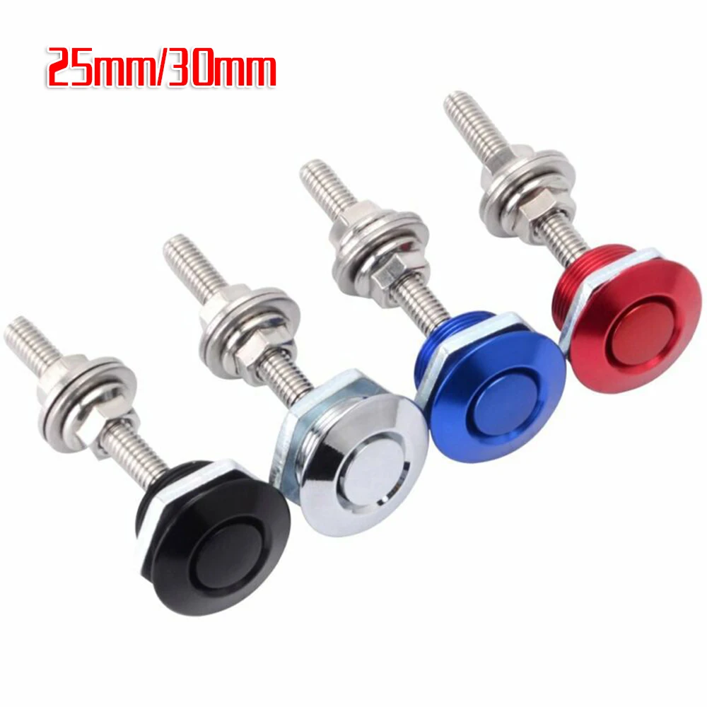 

2Pcs Bonnet Lock Push Button Quick Release Accessories Part Hood Pins Bumper