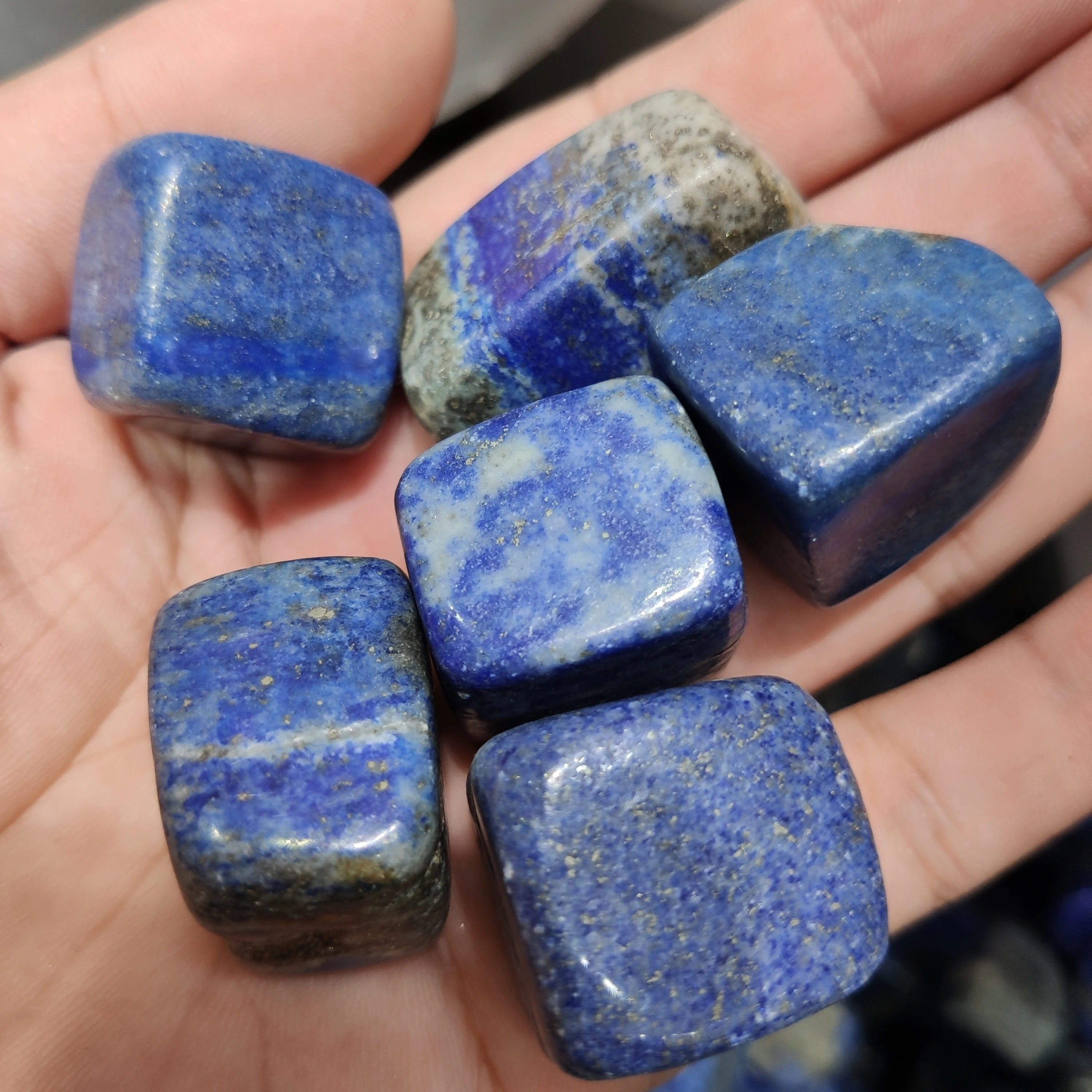 Natural Lapis Lazuli Blue Stone Lasurite Gravel Rock Crystal Quartz Mineral Specimen Fish Tank Garden Flowerpot Decoration | Дом и сад