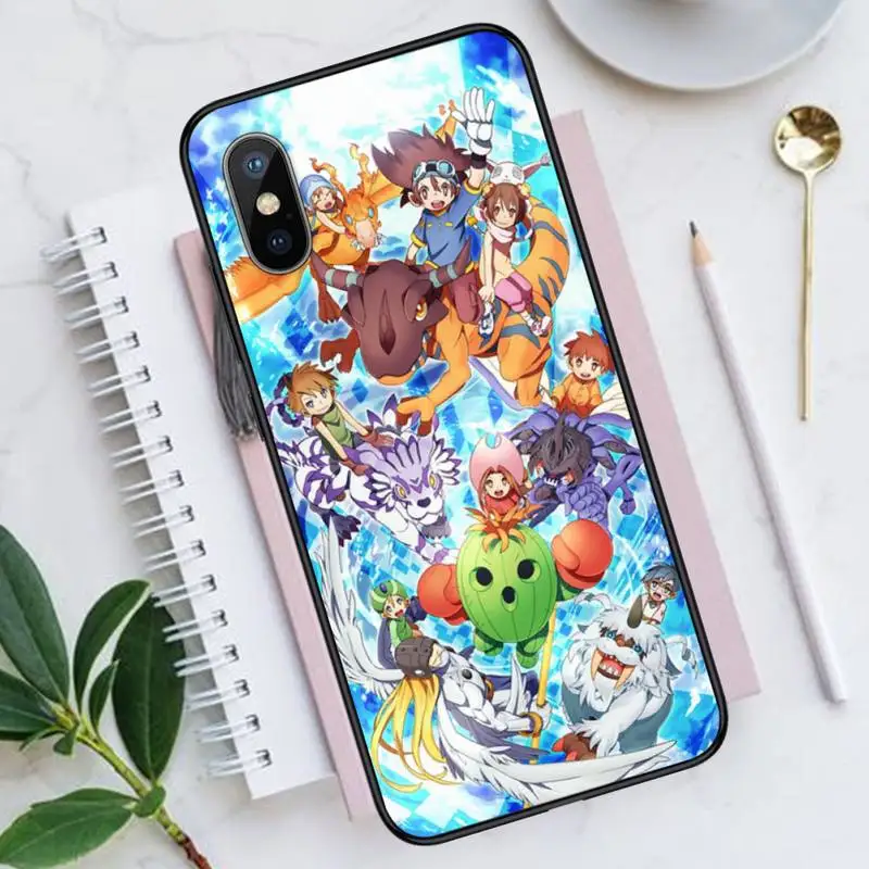 

Japan anime Digimon Phone Case for iPhone 11 12 mini pro XS MAX 8 7 6 6S Plus X 5S SE 2020 XR Luxury brand shell funda