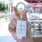 ТПУ чехол для автомобильного ключа с дистанционным управлением для VW Golf Bora Jetta POLO GOLF Passat For Skoda Octavia A5 Fabia For SEAT Ibiza L